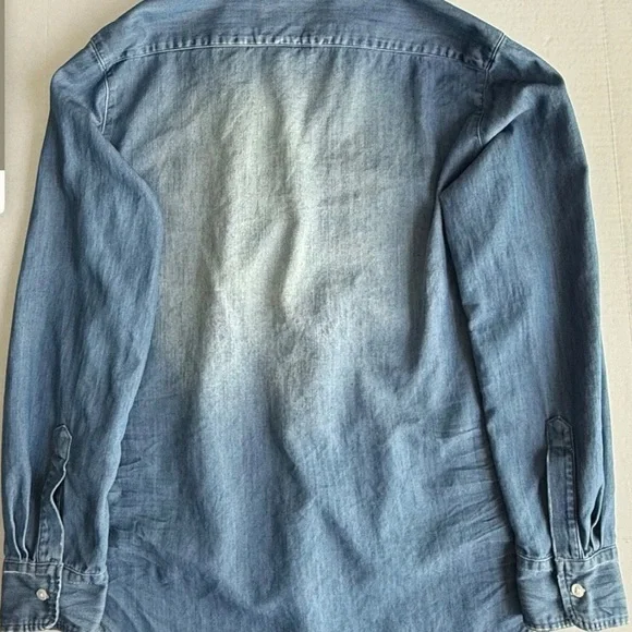 Frank & Eileen Stonewashed Indigo Denim Shirt - Picture 9 of 11